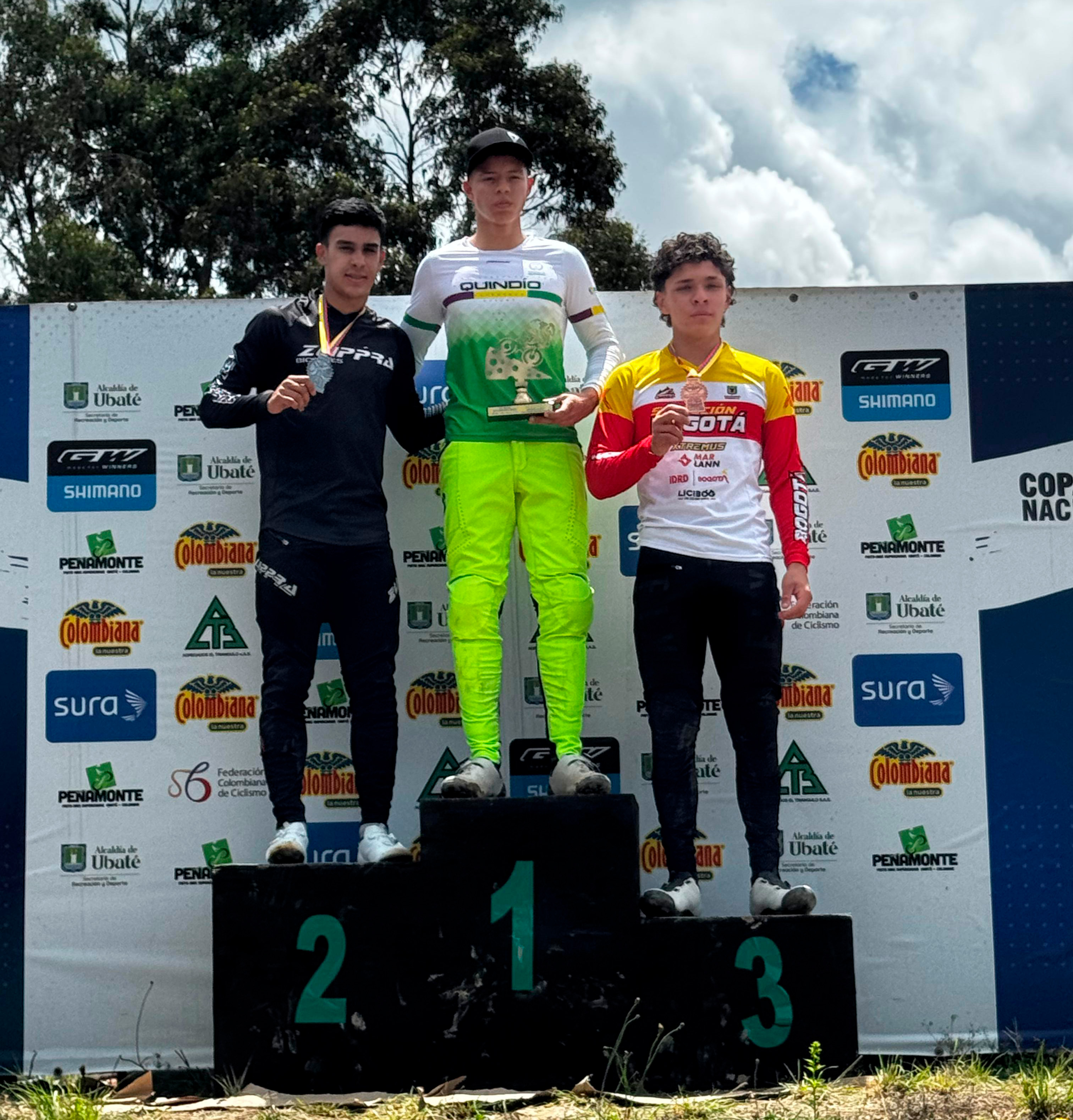 DESTACADA ACTUACIÓN DEL QUINDÍO: JERÓNIMO SAYAGO Y GERMÁN CALVO, CAMPEONES EN LA COPA NACIONAL DE BMX
